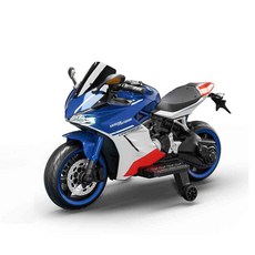 BEINI貝婗 競速兒童電動重機(親子電動車 兒童機車 單驅動 玩具電動機車/BN-959) IC一年保固, 藍色, 1個