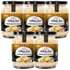 백설 나폴리맛피아 권성준셰프 베이컨 머쉬룸 크림 파스타소스, 430g, 5개