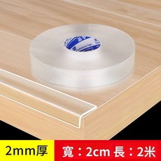 透明防撞條 1mm 厚 寬 3cm 長 5米 嬰兒防護貼 兒童防護條, 1個, 2cm寬*2m長【2mm厚】