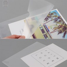퀸스가든 L형 A4 투명 파일홀더 12P a4클어어화일