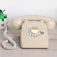 오브제 데스크전화기 복고 앤틱 유선전화기 골동품 아이보리 A. 1951년 아이보리, 아이보리색 전화기 * 2. 아이보리색 전화기