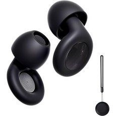 ADZ 울트라 소프트 슬리핑 이어 플러그 30dB 소음 감소 콘서트 포커스 여행 업무용 실리콘 청력 보호 8가지 이어팁 재사용 가능 노이즈 캔슬링 이어플러그 캐리 케이스 블랙