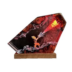手工樹脂燈 孫悟空 龍珠造型擺飾, 15*10cm