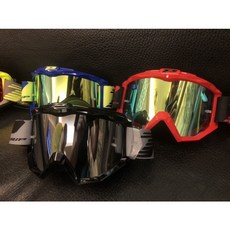 Progrip 滑胎/越野/滑雪運動風鏡 (電鍍鏡片), 紅藍,1, 1個