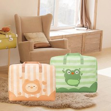 다용도 베게 침구 보관 파우치 유치원 낮잠이불 백, 그린-중형