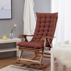 스윙 의자 용 1pcs 두꺼운 쿠션 실내 및 실외 사용에 Rotan 18 9X47 2 인치, WHITE