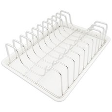 皇家 不鏽鋼10格立盤架 (附滴水盤), 單色, 1個