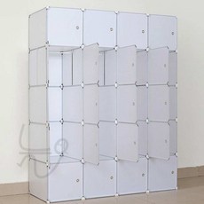늘눠프 화이트 선반 옷장 140x175cm