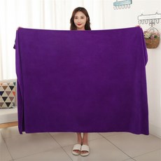 비치 가운 워터파크 수영복 대형 타올 서핑 다이빙 해변 물놀이 타월, 60x90cm, 다크  퍼플, 1개