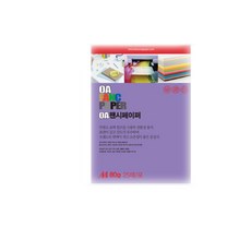 두성 A4 칼라OA팬시페이퍼 80g 25매포장, 25매입, 66 보라색