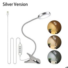 48의 LED 책상 램프 클립 USB 조명 침대 옆 360 ° 눈 보호 구즈넥 등 밝기 가능 3레벨