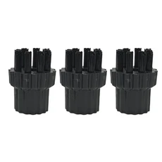 스팀 청소기용 M8 브러시 헤드 스팀 청소기용 황동 브러시 헤드 스틸 브러시 헤드 진공 청소기 액세서리, 01 M8 black brush