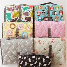 아기 신생아 방수 기저귀 갈이 패드 매트 교환 갈이대 휴대용 외출용 커버 파우치, 리본, 1개