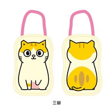 黃阿瑪的後宮生活 FUMEANCATS 造型飲料提袋 帆布手提袋, 1個, 三腳