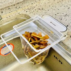 개수대 음식물 비닐쓰레기통 접이식 공간차지없는 스탠드 거치대