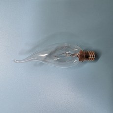 별표 포커스 백열램프 촛대구 투명 60W E14 E17, 전구색, 1개