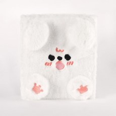 포토카드앨범 6공 포카바인더 털 포카홀더북 콜북 속지, 1매, 포포우 화이트 베어 플러시 앨범 20장 4칸