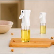 다알리아 다용도 오일 스프레이 분무기 요리 캠핑 에어프라이어, 화이트, 1개