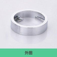 聖雪 衛浴水龍頭管道外圈裝飾蓋 遮醜蓋, 鍍鉻 外圈, 1個