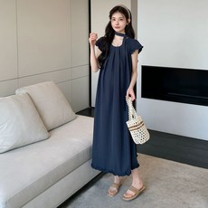 여름 프렌치 임산부 드레스 원피스 하객룩