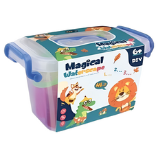 魔法水精靈DIY水族箱玩具，兒童益智玩具，培養創造力與手眼協調, 標準款16pcs（升級雙面模具）