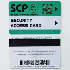 SCP scp 재단 키 만능 카드 1 2 3 4 5 등급, SECURITY