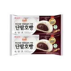 [빵공장 직송] 롯데베이커리 단팥호빵 (4개입) 372g, 2개
