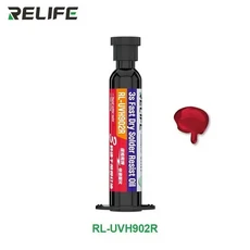 RL-UVH902 휴대 전화 수리 용 UV 경화 솔더 마스크 점프 와이어 빠른 건조 경화 용접 페이스트 플럭스 오일