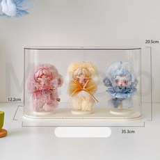 라부부 피규어 장식장 아크릴 케이스 진열장 보관함, 1개