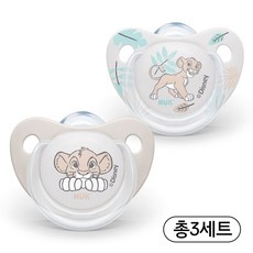 누크 디즈니 노리개젖꼭지 2종 세트, S1(0~6개월), 라이온킹, 3세트