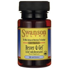 Swanson 斯旺森 Ultra Resve-Q-Gel 白藜蘆醇軟膠囊, 30入, 1個, 30顆
