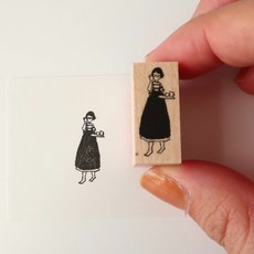 MA7 stamp 文子印章系列 橡皮印章 木製印章 - 款待文子 MNS-056, 1個