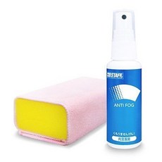 日本Prostaff 噴霧式耐久型長效車內窗玻璃防霧劑 A-13｜附海棉擦拭布，冬季車窗除霧保清晰, 1個
