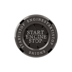 普特汽車精品 鋅合金啟動保護蓋 按鈕保護蓋 啟動鈕保護蓋 開關裝飾 汽車開關【CW0070】, 鈦黑-英文