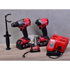 美沃奇 Milwaukee M18 FUEL 18V 無碳刷 起子機 電鑽組 M18 FPP2A3-502X, 詳見包裝, 雙機組(不含贈品) 有附黑色工具箱