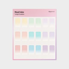 무드 인덱스 북마크 스티커 그라데이션 타입, 1개, 1매, 단품