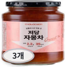 초록원 알룰로스 저당 자몽차, 530g, 3개, 1개입