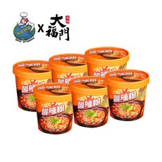 【大瑪南洋蔬食x大福門】純素酸辣粉一箱(6碗) 泡麵 方便速食 大瑪純素酸辣粉