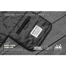 ADAMOUTDOOR 防水經典隨身野餐墊 200x200cm 露營墊, 黑色