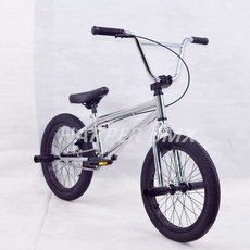 BMX 자전거 18인치 묘기자전거 입문용 묘기 액션 비엠엑스 트랙, D. 블랙 도금, 1개