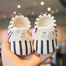 DIU 春秋季學步鞋可愛休閒抽繩嬰兒鞋軟底步前單鞋純棉布0-1歲1不掉鞋