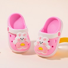 兒童洞洞鞋卡通拖鞋 舒適透氣軟底 寶寶居家涼鞋