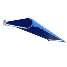 수동 개폐식 어닝 천막 테라스 야외 비가림막, 3x2.5m (강화형)