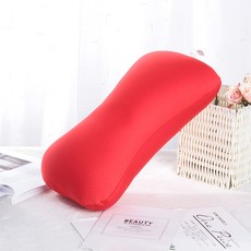 배송 가능한 폼 입자 뼈 모양 베개 사무실 점심시간용 엎드려 자는 베개 로고 인쇄 가능 휴대용 소형 베개 제조업체 도매, 레드, 38X20(센티미터)