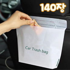 에니픽 차량용 붙이는 쓰레기봉투 차싹봉 140매, 1개, 화이트