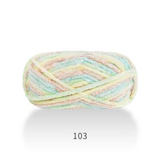 1pcs 100g 슈퍼 부드러운 벨벳 거친 니트 원사 소재 패키지 손으로 짠 모자 스카프 쿠션, 37, 1개