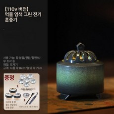 전자향로 충전식전기향로 가정용 충전식 온도조절 블렌더 버너 전기향로 촛불 충전 양초, 1개, 기본 색상