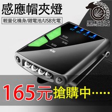 黑馬燈城 感應帽夾燈, 1個, 升級款