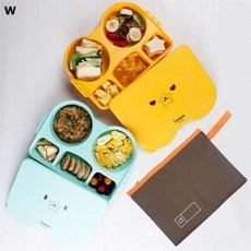 도시락식판+파우치 아이별프렌즈, 1개, 상세페이지 참조, 옐로