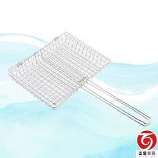 雷霆百貨 海鮮烤網(加深)-大 烤肉網 #304不鏽鋼, 1個